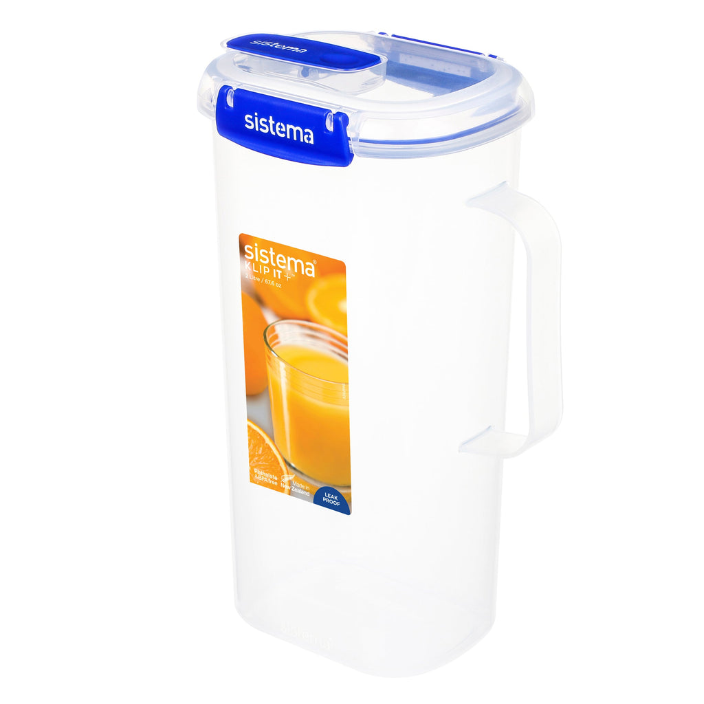 Sistema Klip It Plus Plastic Juice Jug 2L Dark Blue