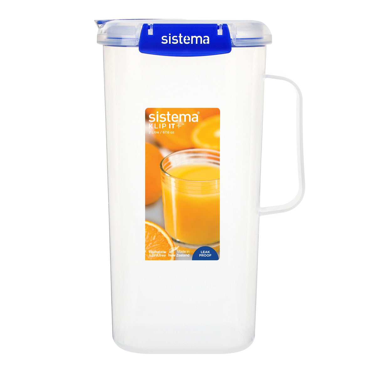 Sistema Klip It Plus Plastic Juice Jug 2L Dark Blue