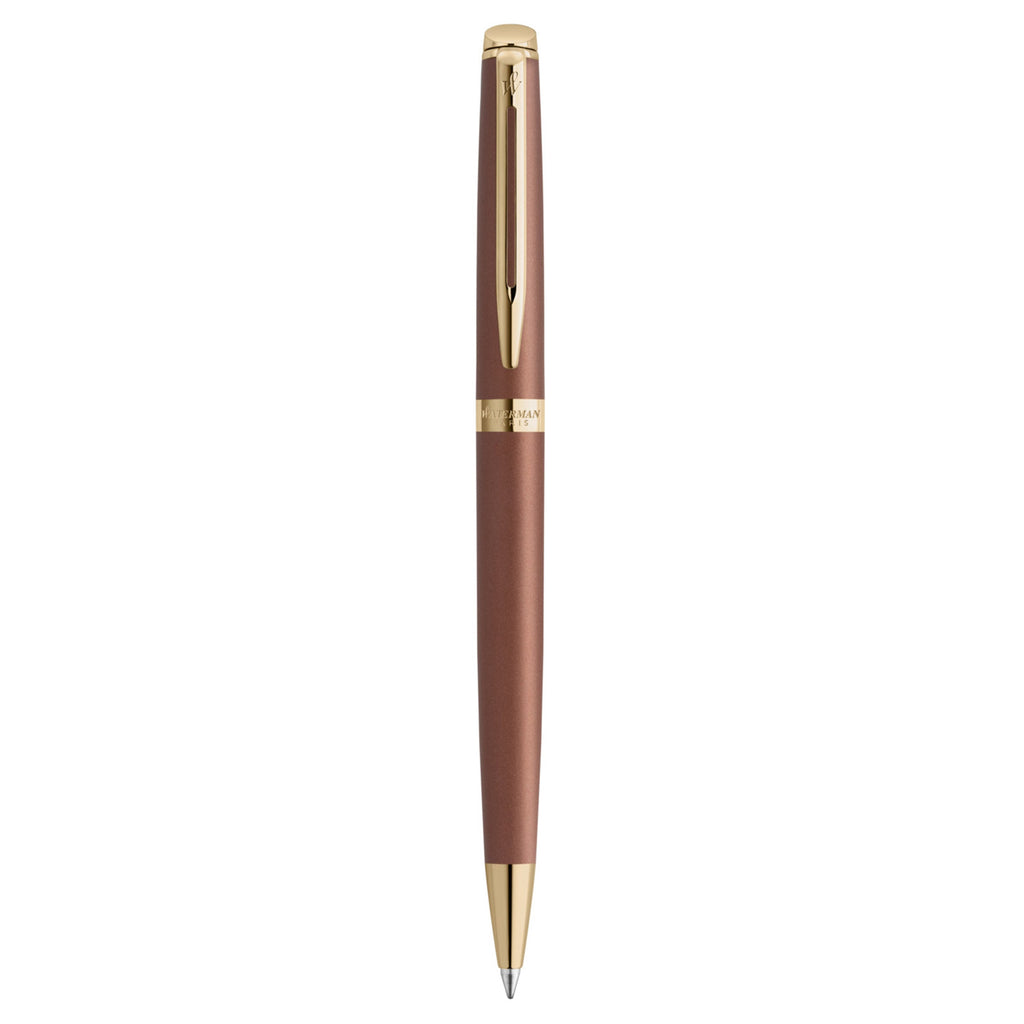 Waterman Hemisphere Metallic Copper Gold Trim Ballpoint Pen Medium