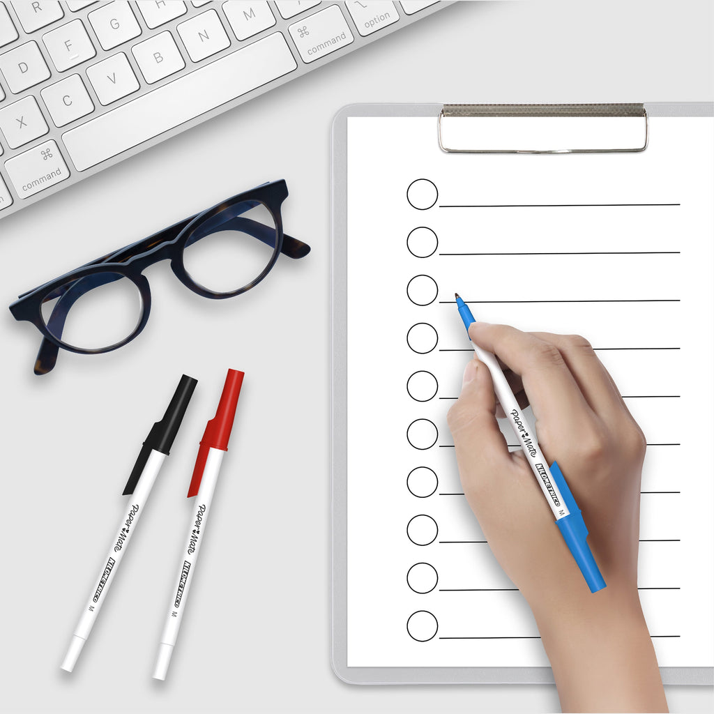 Papermate Kilometrico Ballpoint Pen 1.0mm Black Pack 10 Box of 12
