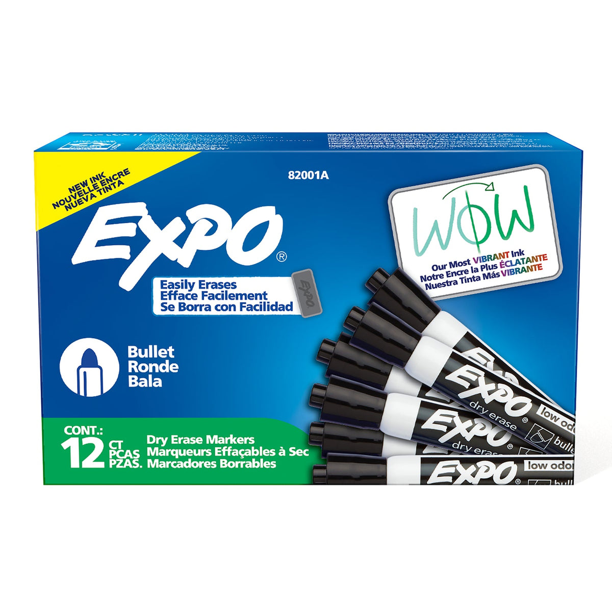 Expo Whiteboard Marker Black In Bullet Tip
