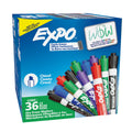 Expo Low Odour Dry Erase Whiteboard Markers Chisel Tip Assorted Box 36