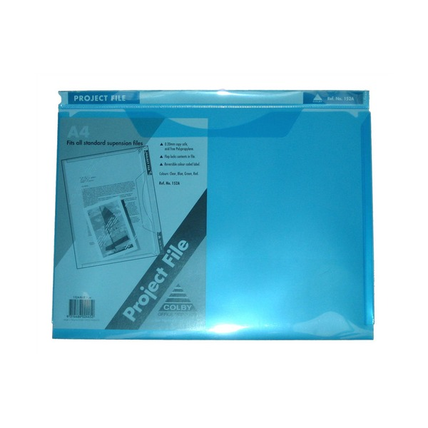 Colby 152A Project Files A4 Blue Pack of 10