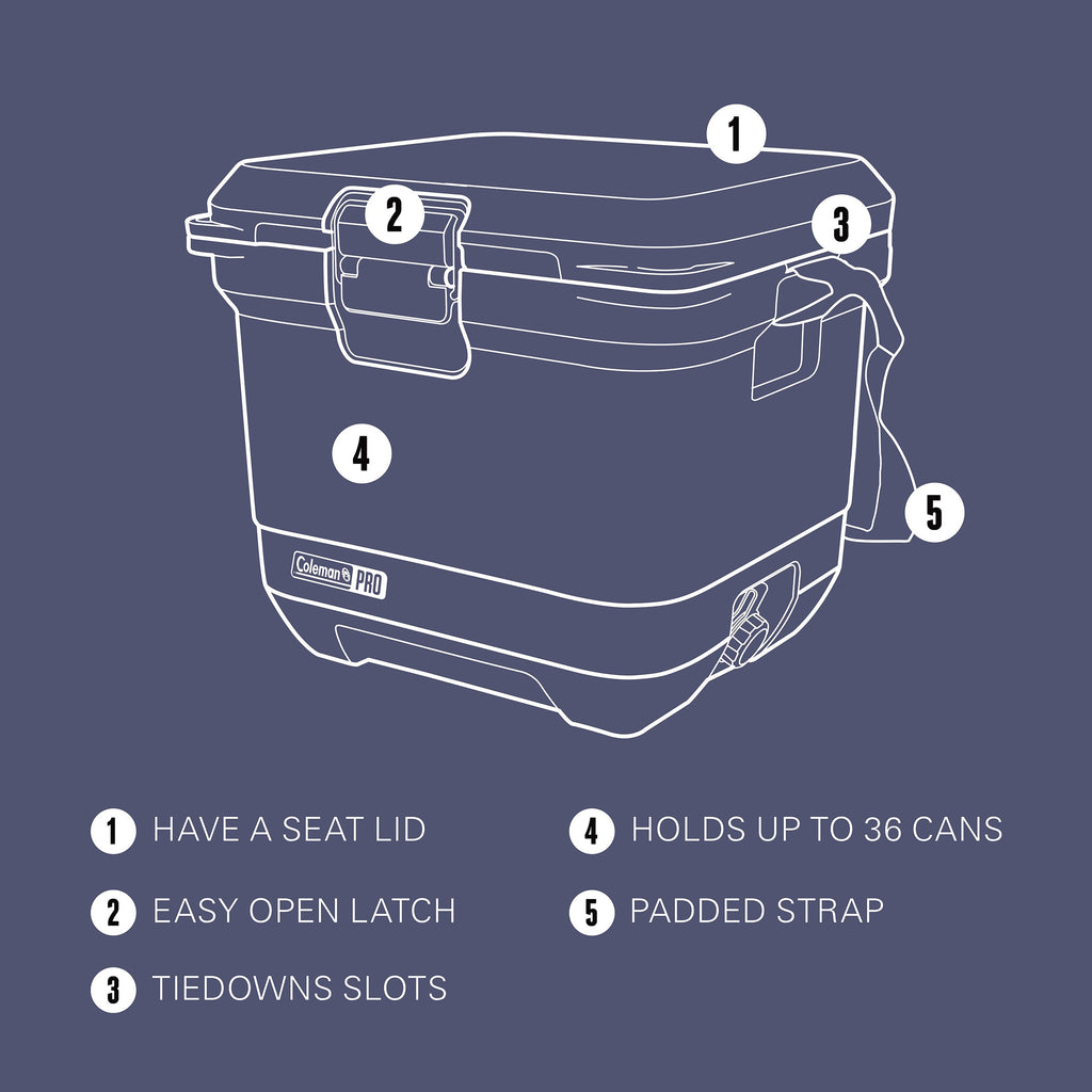 Coleman Pro 24L Hard Cooler Sky Blue