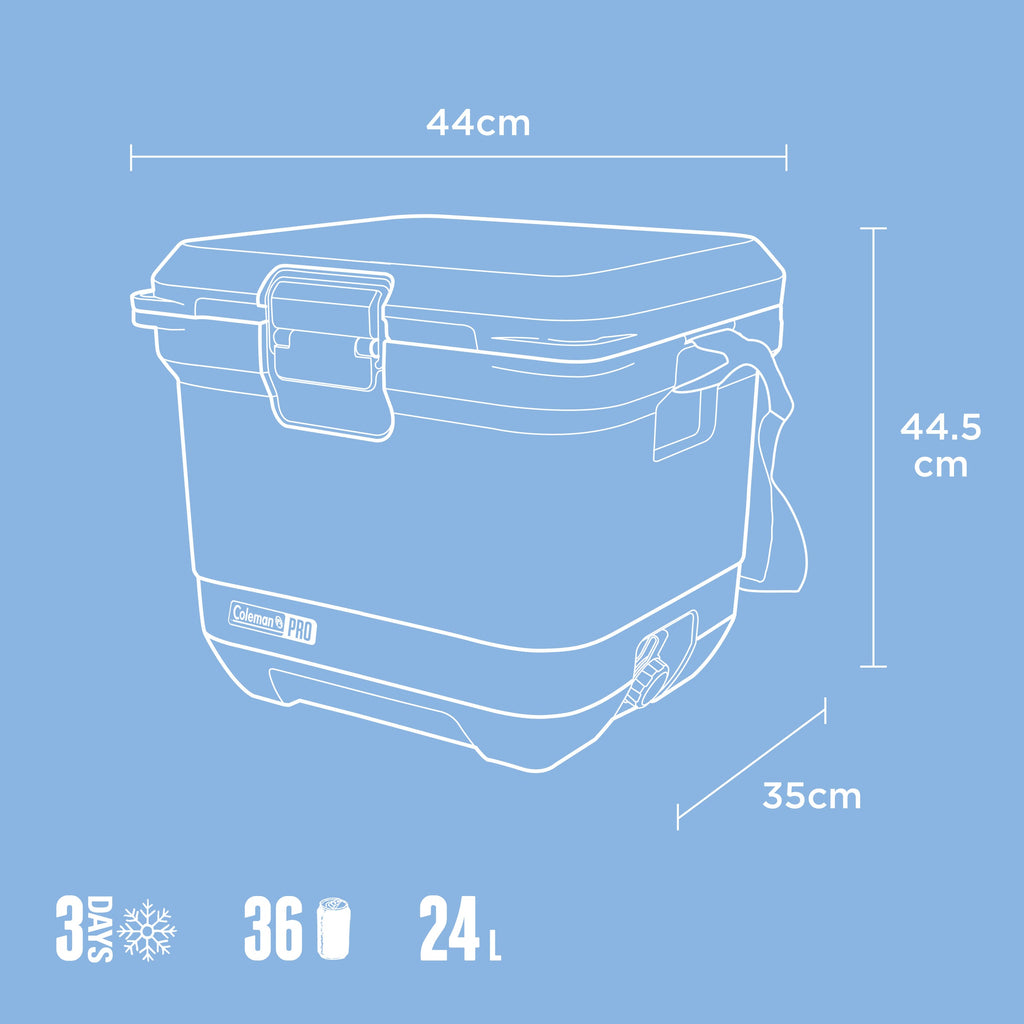 Coleman Pro 24L Hard Cooler Sky Blue