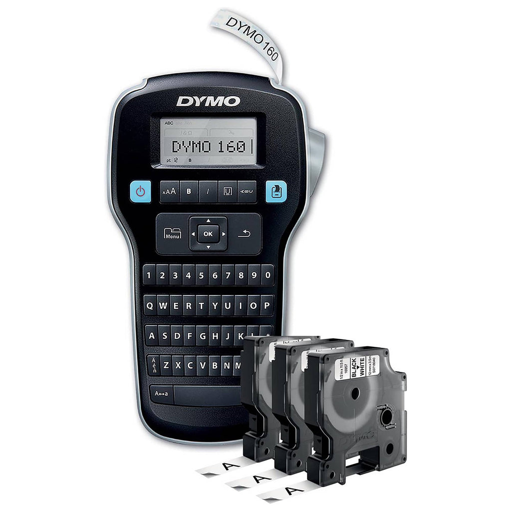Dymo LabelManager 160 Handheld Labeller Value Pack with D1 Tapes