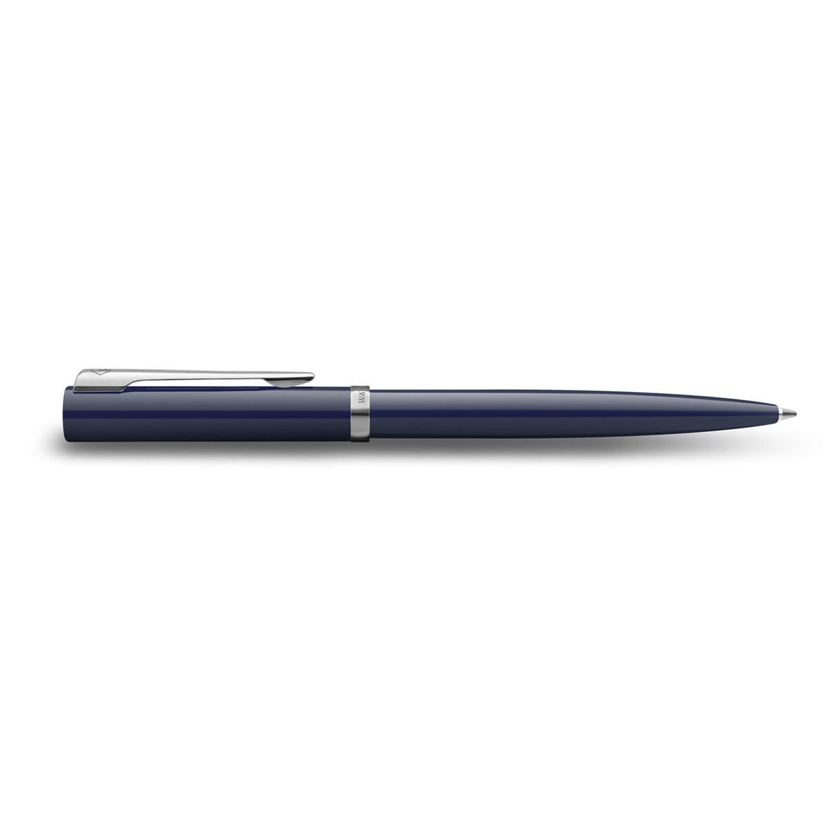 Waterman Impression Ballpoint Pen Blue with Chrome Trim Medium Tip Blue Ink Gift Box