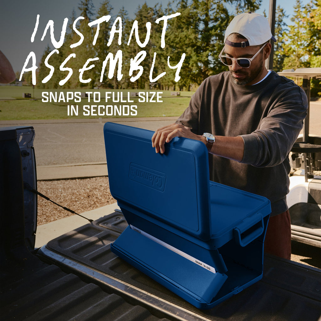 Coleman Snap 'N Go 33L Collapsible Cooler Sapphire