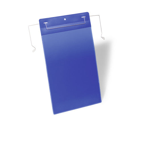 Durable Logistics Pockets with Wire Straps A4 Portrait Pack 50
