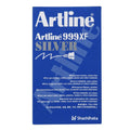 Artline 999 Metallic Marker 0.8mm Plastic Tip Silver Box of 12