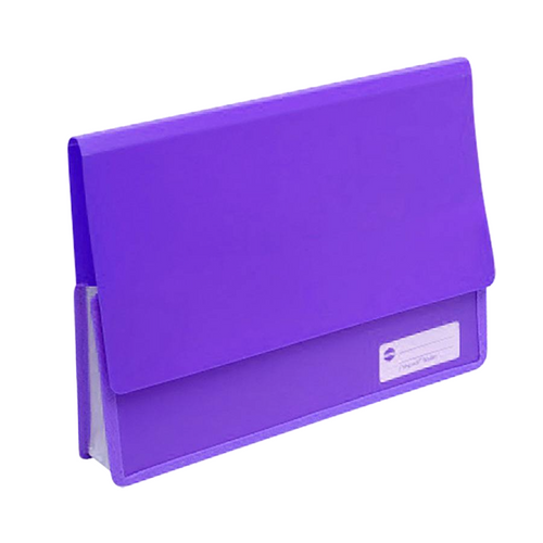 Marbig Polypick Document Wallet Heavy Duty A4 Purple