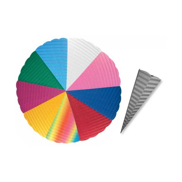 Goldbuch Handicraft School Cone Assorted Colours 68cm Hexagonal Pack 10