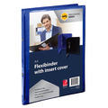 Marbig Professional Flexibinder 2 Ring 20mm A4 Clear Front Royal Blue