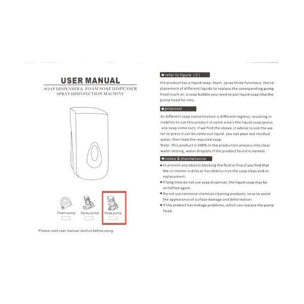 Regal Liquid Soap Dispenser White