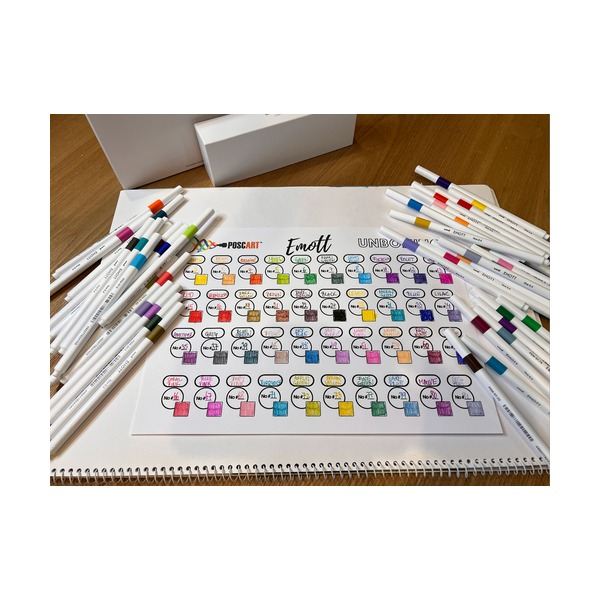 Uni Emott Everfine Fineliners 0.4mm Assorted Pack of 40