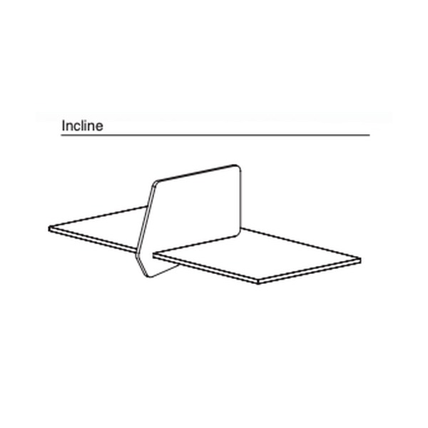 Visionchart DS24-SL-INC8042-ML SANA Slide-On Acoustic Desk Divider Incline 680 x 420mm Moonlight