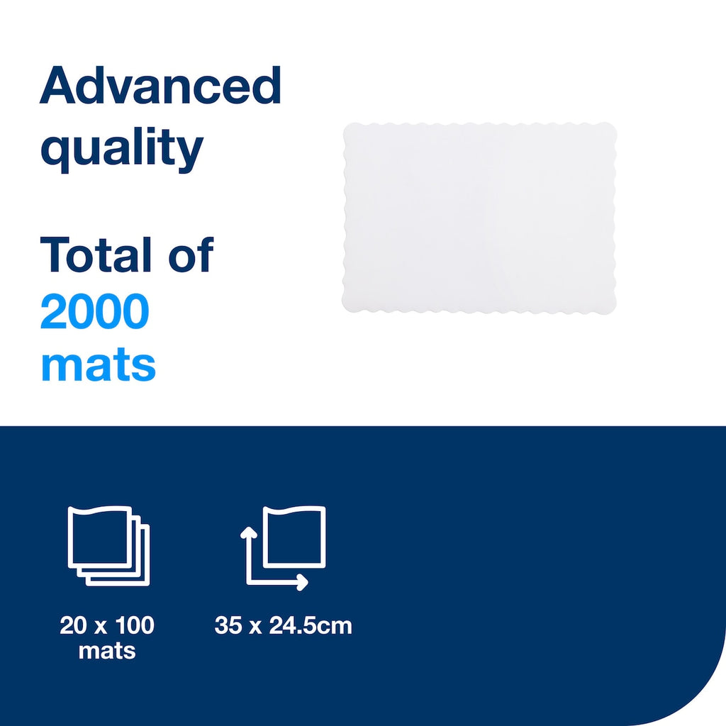 Tork White Placemat Carton of 20