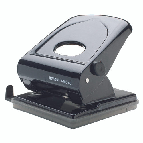 Rapid FMC40 2 Hole 40 Sheet Punch Black