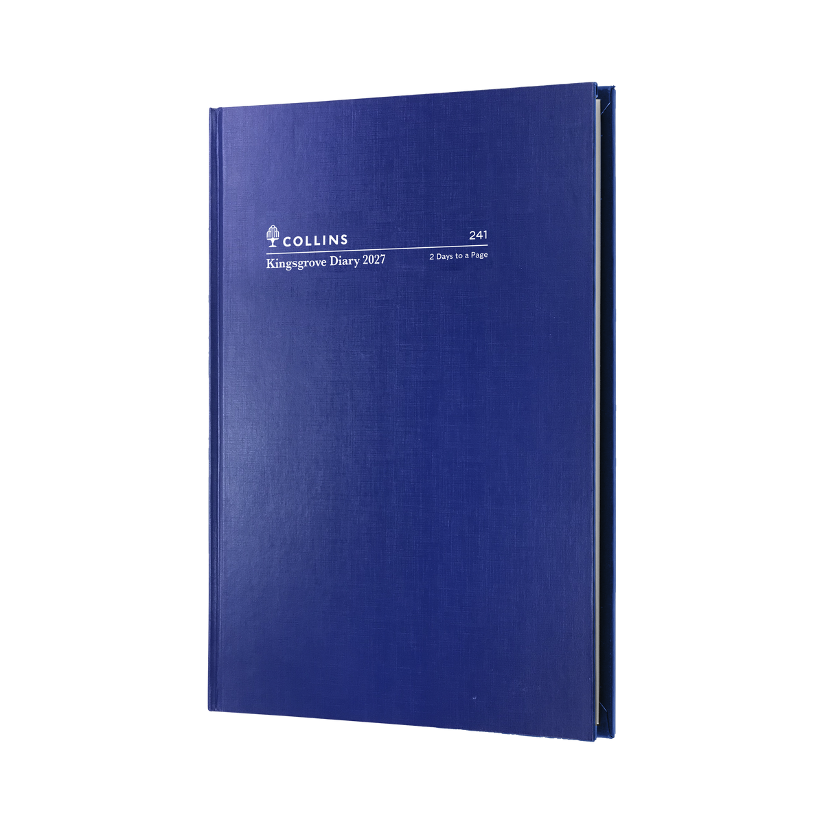 Collins Kingsgrove Diary 2027 A4 2 Days to a Page Blue