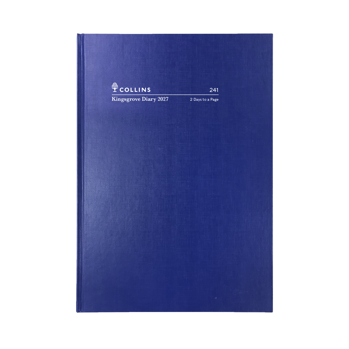 Collins Kingsgrove Diary 2027 A4 2 Days to a Page Blue
