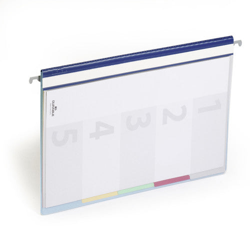 Divisoflex Organisational Folder A4 with 5 Coloured Dividers Blue Each