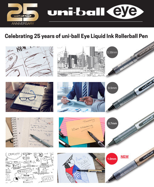 Uni-Ball Eye UB-157 Liquid Ink Pen 0.7mm Red Box of 12