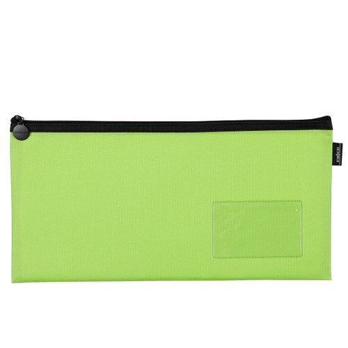 Celco Pencil Case Lime Green 1 Zip Medium 350 x 180mm Pack of 10