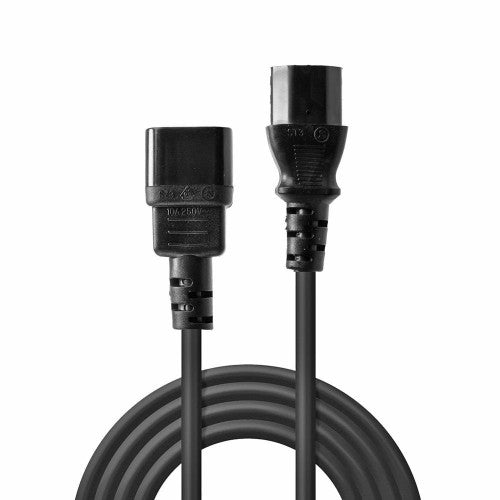 Lindy 2m Power Cable 10A IEC C14 Plug to C13 Socket