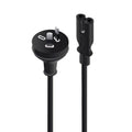 Lindy 2m Power Cable 10A 2-Pin Plug to IEC C7 Socket