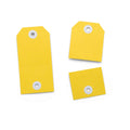 Avery Yellow 2in1 Perforated Tag 54x108mm 100 Pack