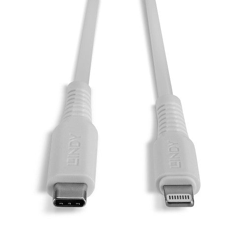 Lindy 1m USB Type C to Lightning Cable White