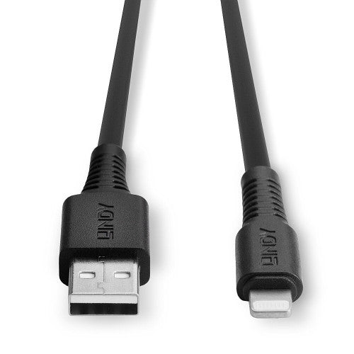 Lindy 1m USB Type A to Lightning Cable Black