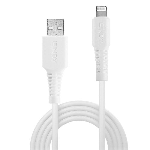 Lindy 0.5m USB Type A to Lightning Cable White