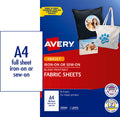 Avery Printable Fabric Sheets L9415 210x294mm 5 Pack