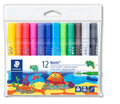 Staedtler 328 Noris Club Triangular Fibre Tip Pens 3.0mm Pack 12