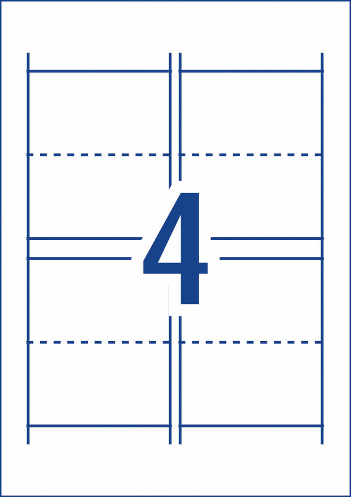 Avery Folded Place Cards C32073 40 Pack 85 x 50mm 4UP