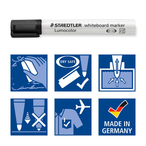 Staedtler Lumocolor Whiteboard Marker Bullet Tip Green Each 351-5