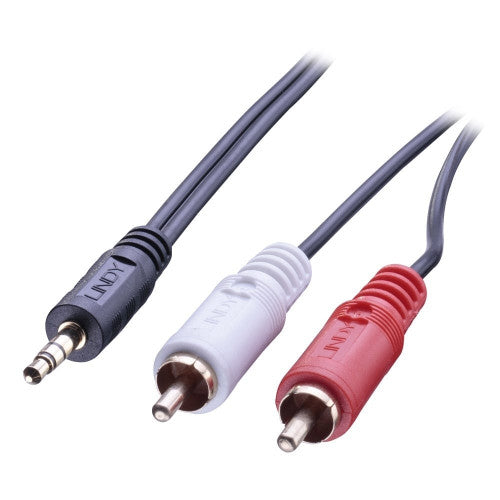Lindy 1m Premium 3.5mm to RCA Stereo Audio Cable
