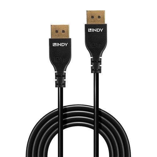 Lindy 3m Slim DisplayPort 1.4 Cable Black