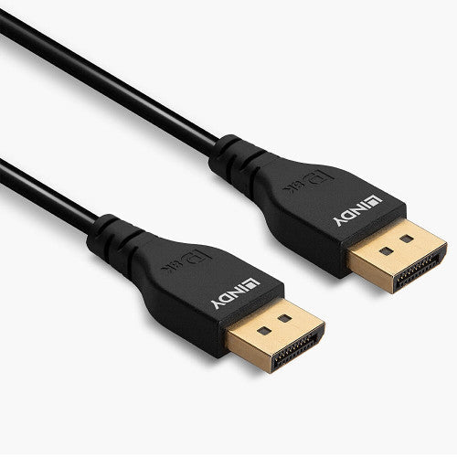 Lindy 3m Slim DisplayPort 1.4 Cable Black