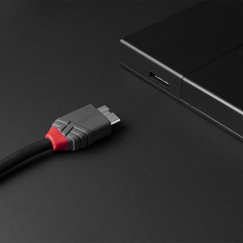 Lindy 0.5m USB 3.2 Type C to Micro-B Cable 5Gbps Anthra Line