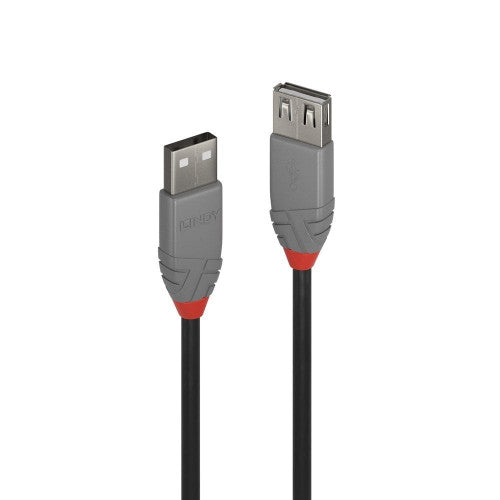 Lindy 0.2m USB 2.0 Type A Extension Cable Anthra Line