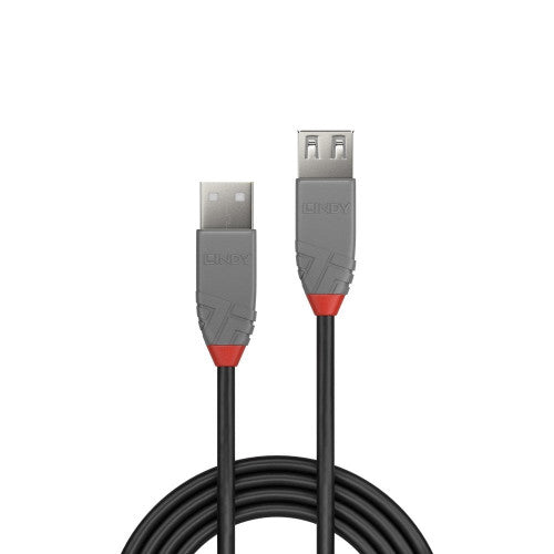 Lindy 1m USB 2.0 Type A Extension Cable Anthra Line