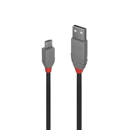 Lindy 1m USB 2.0 Cable Type A to Micro-B Anthra Line