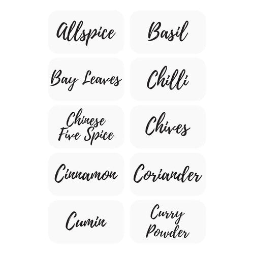 Avery Herb and Spices Label Kit 44.4 x 25.4mm Rectangle Removable 30 Pack