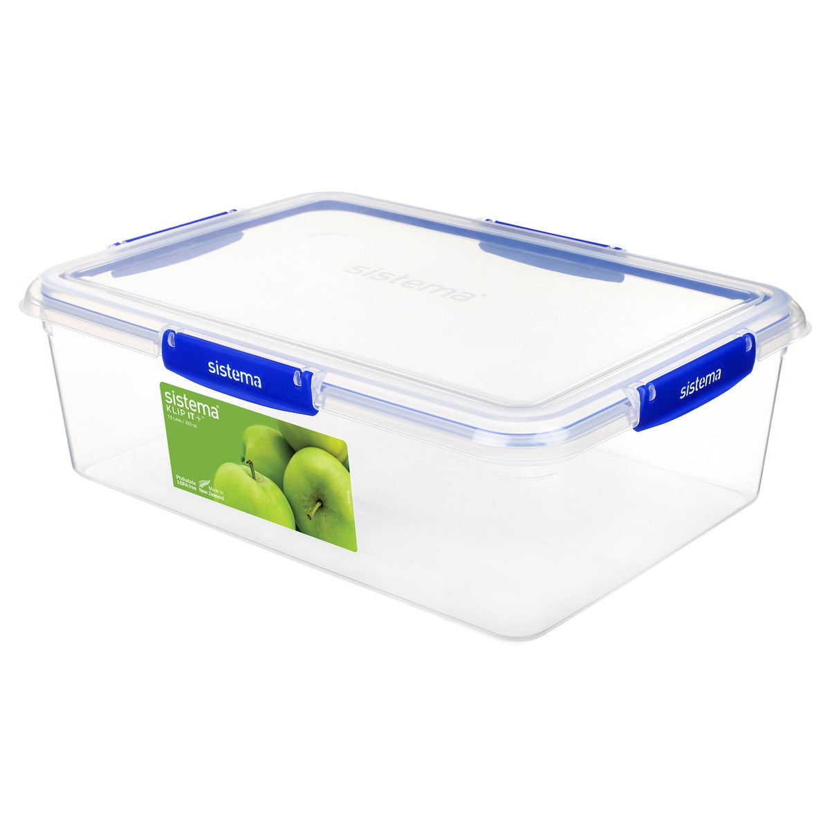Sistema Klip It Plus Plastic Container Rectangle 7.5L Dark Blue
