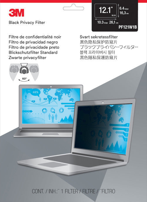 3M Privacy Filter for 12.1 Inch Widescreen Laptop 16:10 PF121W1B