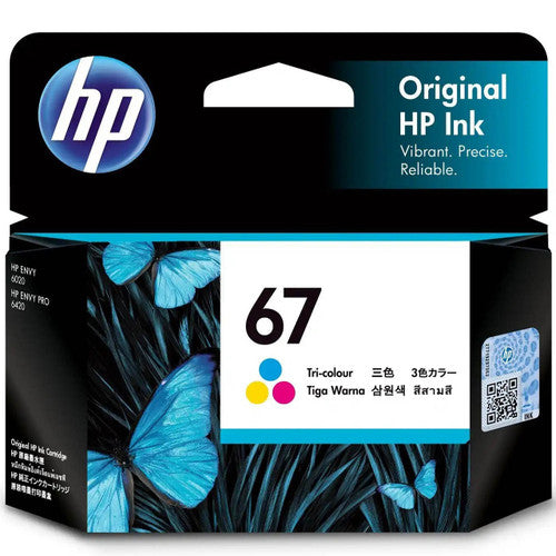 HP 67 Original Ink Cartridge Tri-Colour 100 Pages