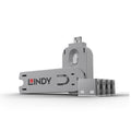 Lindy USB Type A Port Blocker 4 Pack + Key White