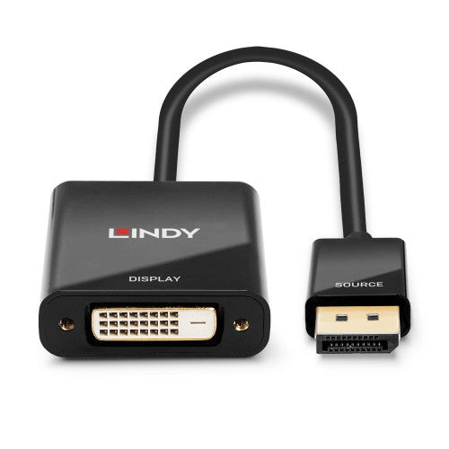 Lindy DisplayPort to DVI Converter DisplayPort Male to DVI-D Female